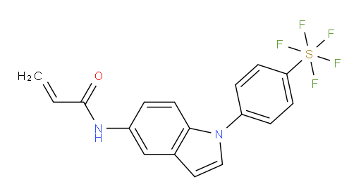 [4-[5-[(1-oxo-2-propen-1-yl)amino]-1H-indol-1-yl]phenyl]sulfur pentafluoride