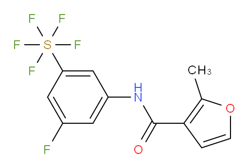 [3-fluoro-5-[[(2-methyl-3-furanyl)carbonyl]amino]phenyl]sulfur pentafluoride