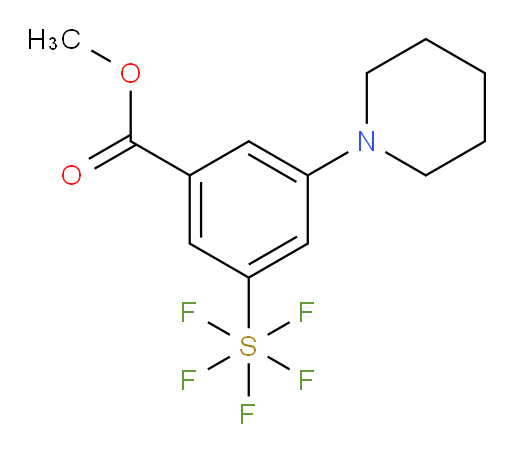 [3-(methoxycarbonyl)-5-(1-piperidinyl)phenyl]sulfur pentafluoride