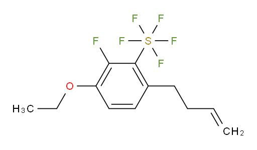 6-(but-3-en-1-yl)-3-ethoxy-2-fluoro(pentafluoromercapto)benzene