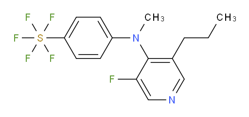 4-((3-fluoro-5-propylpyridin-4-yl)(methyl)amino)(pentafluoromercapto)benzene