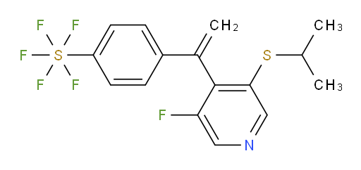 4-(1-(3-fluoro-5-(isopropylthio)pyridin-4-yl)vinyl)(pentafluoromercapto)benzene