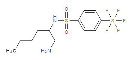 [4-[[[1-(Aminomethyl)pentyl]amino]sulfonyl]phenyl]sulfur pentafluoride