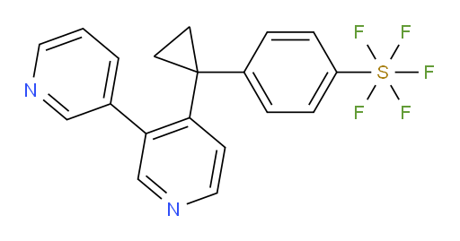 4-(1-([3,3'-bipyridin]-4-yl)cyclopropyl)(pentafluoromercapto)benzene