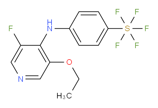 4-((3-ethoxy-5-fluoropyridin-4-yl)amino)(pentafluoromercapto)benzene