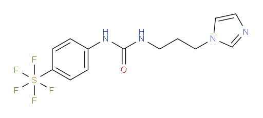 1-(3-(1H-imidazol-1-yl)propyl)-3-(4-(pentafluoromercapto)phenyl)urea