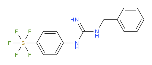 [4-[[imino[(phenylmethyl)amino]methyl]amino]phenyl]sulfur pentafluoride