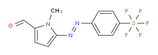 (E)-5-((4-(pentafluoromercapto)phenyl)diazenyl)-1-methyl-1H-pyrrole-2-carbaldehyde