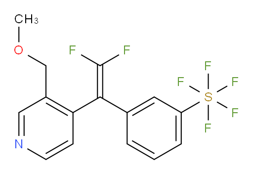 3-(2,2-difluoro-1-(3-(methoxymethyl)pyridin-4-yl)vinyl)(pentafluoromercapto)benzene