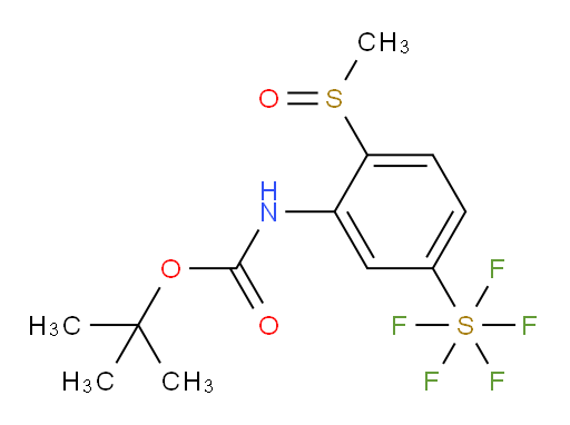 [3-[[(1,1-Dimethylethoxy)carbonyl]amino]-4-(methylsulfinyl)phenyl]sulfur pentafluoride