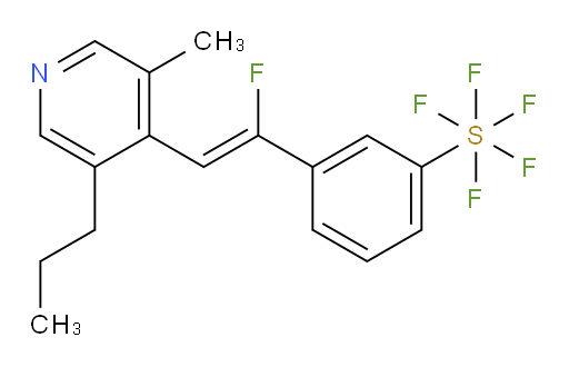 (Z)-3-(1-fluoro-2-(3-methyl-5-propylpyridin-4-yl)vinyl)(pentafluoromercapto)benzene