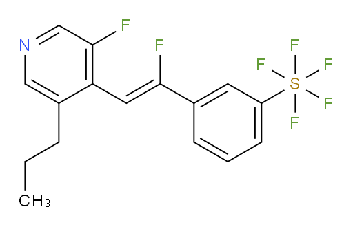 (Z)-3-(1-fluoro-2-(3-fluoro-5-propylpyridin-4-yl)vinyl)(pentafluoromercapto)benzene
