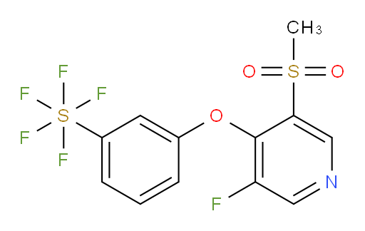 3-((3-fluoro-5-(methylsulfonyl)pyridin-4-yl)oxy)(pentafluoromercapto)benzene