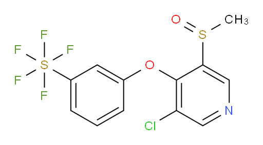 3-((3-chloro-5-(methylsulfinyl)pyridin-4-yl)oxy)(pentafluoromercapto)benzene