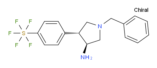 [4-[(3R,4S)-4-Amino-1-(phenylmethyl)-3-pyrrolidinyl]phenyl]sulfur pentafluoride