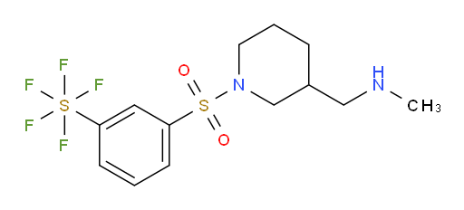 [3-[[3-[(methylamino)methyl]-1-piperidinyl]sulfonyl]phenyl]sulfur pentafluoride