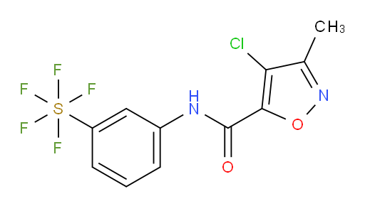 [3-[[(4-Chloro-3-methyl-5-isoxazolyl)carbonyl]amino]phenyl]sulfur pentafluoride
