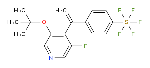 4-(1-(3-(tert-butoxy)-5-fluoropyridin-4-yl)vinyl)(pentafluoromercapto)benzene