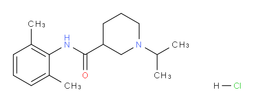 N-(2,6-dimethylphenyl)-1-isopropylpiperidine-3-carboxamide hydrochloride