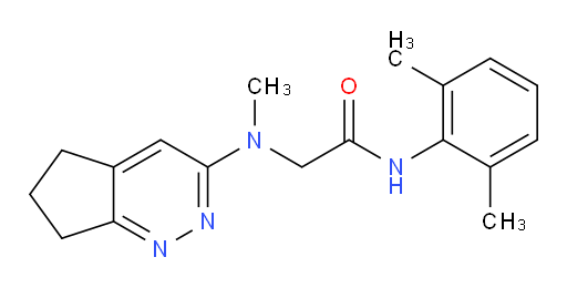 2-((6,7-dihydro-5H-cyclopenta[c]pyridazin-3-yl)(methyl)amino)-N-(2,6-dimethylphenyl)acetamide