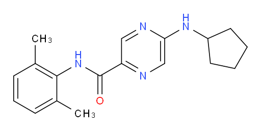 5-(cyclopentylamino)-N-(2,6-dimethylphenyl)pyrazine-2-carboxamide