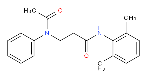 N-(2,6-dimethylphenyl)-3-(N-phenylacetamido)propanamide