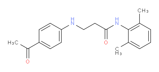 3-((4-acetylphenyl)amino)-N-(2,6-dimethylphenyl)propanamide