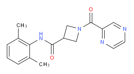 N-(2,6-dimethylphenyl)-1-(pyrazine-2-carbonyl)azetidine-3-carboxamide