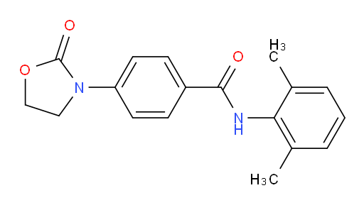 N-(2,6-dimethylphenyl)-4-(2-oxooxazolidin-3-yl)benzamide