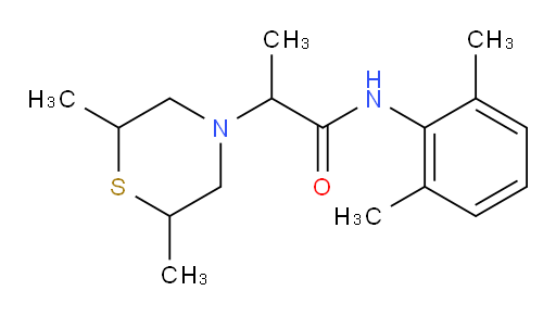 N-(2,6-dimethylphenyl)-2-(2,6-dimethylthiomorpholino)propanamide