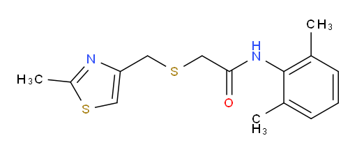N-(2,6-dimethylphenyl)-2-(((2-methylthiazol-4-yl)methyl)thio)acetamide