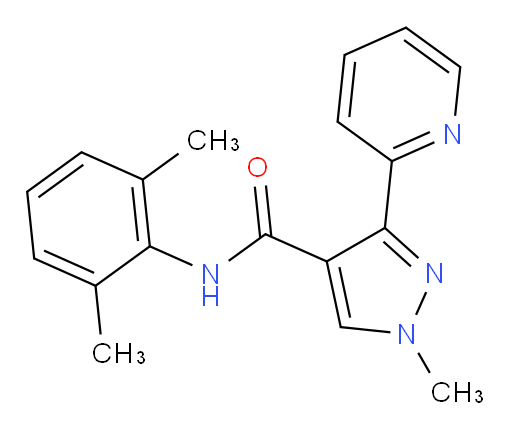 N-(2,6-dimethylphenyl)-1-methyl-3-(pyridin-2-yl)-1H-pyrazole-4-carboxamide