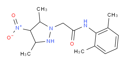 2-(3,5-dimethyl-4-nitropyrazolidin-1-yl)-N-(2,6-dimethylphenyl)acetamide