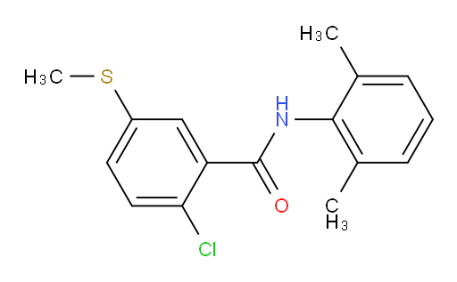 2-chloro-N-(2,6-dimethylphenyl)-5-(methylthio)benzamide