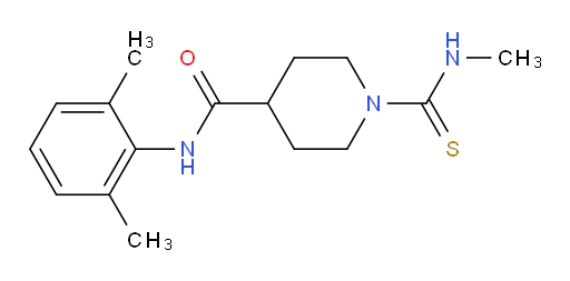 N-(2,6-dimethylphenyl)-1-(methylcarbamothioyl)piperidine-4-carboxamide