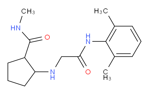 2-((2-((2,6-dimethylphenyl)amino)-2-oxoethyl)amino)-N-methylcyclopentanecarboxamide