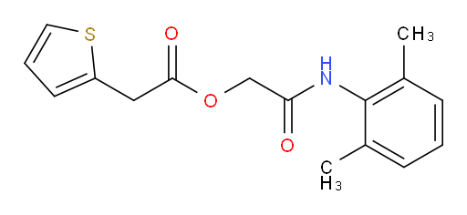 2-((2,6-dimethylphenyl)amino)-2-oxoethyl 2-(thiophen-2-yl)acetate