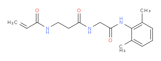 N-(3-((2-((2,6-dimethylphenyl)amino)-2-oxoethyl)amino)-3-oxopropyl)acrylamide