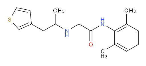 N-(2,6-dimethylphenyl)-2-((1-(thiophen-3-yl)propan-2-yl)amino)acetamide