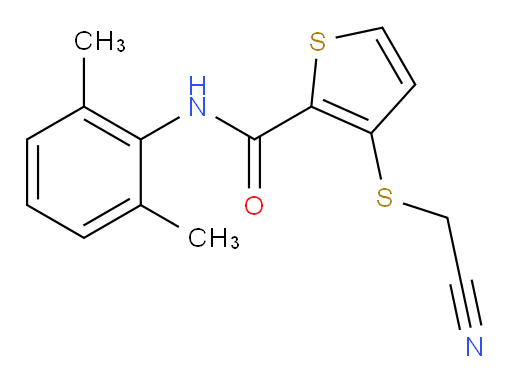 3-((cyanomethyl)thio)-N-(2,6-dimethylphenyl)thiophene-2-carboxamide