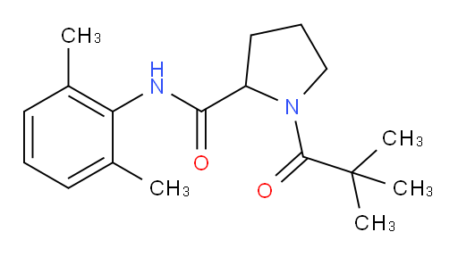 N-(2,6-dimethylphenyl)-1-pivaloylpyrrolidine-2-carboxamide