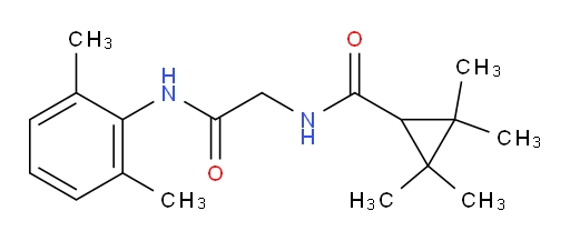 N-(2-((2,6-dimethylphenyl)amino)-2-oxoethyl)-2,2,3,3-tetramethylcyclopropanecarboxamide