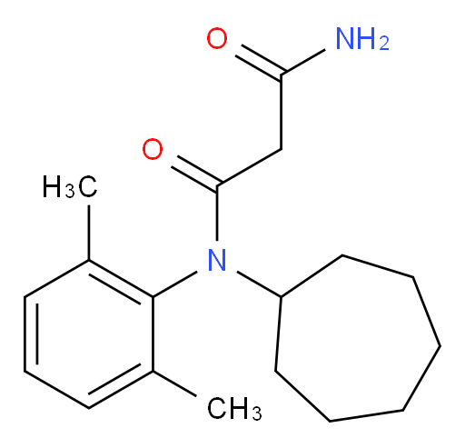 N1-cycloheptyl-N1-(2,6-dimethylphenyl)malonamide