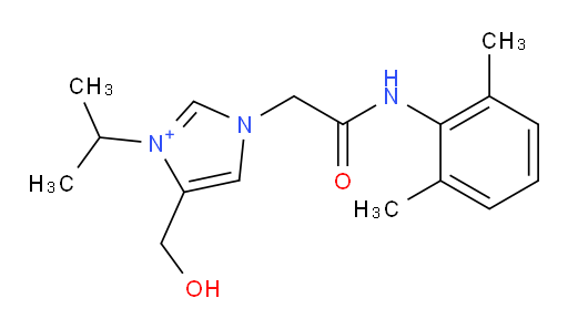 1-(2-((2,6-dimethylphenyl)amino)-2-oxoethyl)-4-(hydroxymethyl)-3-isopropyl-1H-imidazol-3-ium