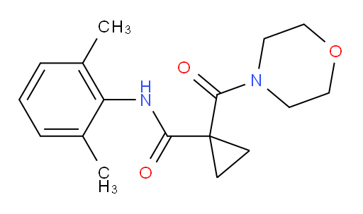 N-(2,6-dimethylphenyl)-1-(morpholine-4-carbonyl)cyclopropanecarboxamide