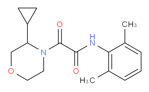 2-(3-cyclopropylmorpholino)-N-(2,6-dimethylphenyl)-2-oxoacetamide