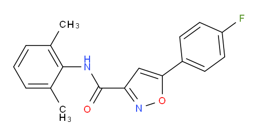 N-(2,6-dimethylphenyl)-5-(4-fluorophenyl)isoxazole-3-carboxamide