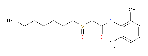 N-(2,6-dimethylphenyl)-2-(heptylsulfinyl)acetamide