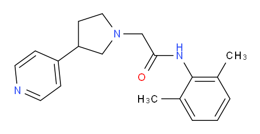 N-(2,6-dimethylphenyl)-2-(3-(pyridin-4-yl)pyrrolidin-1-yl)acetamide