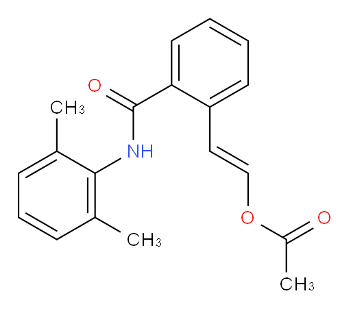 (E)-2-((2,6-dimethylphenyl)carbamoyl)styryl acetate